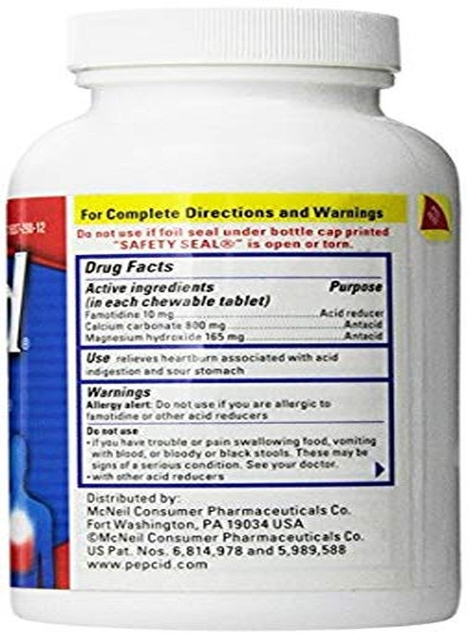 Pepcid Complete Dual Action Chewable Tablets Berry Flavor (100 Count) (3 Pack) - Image 2